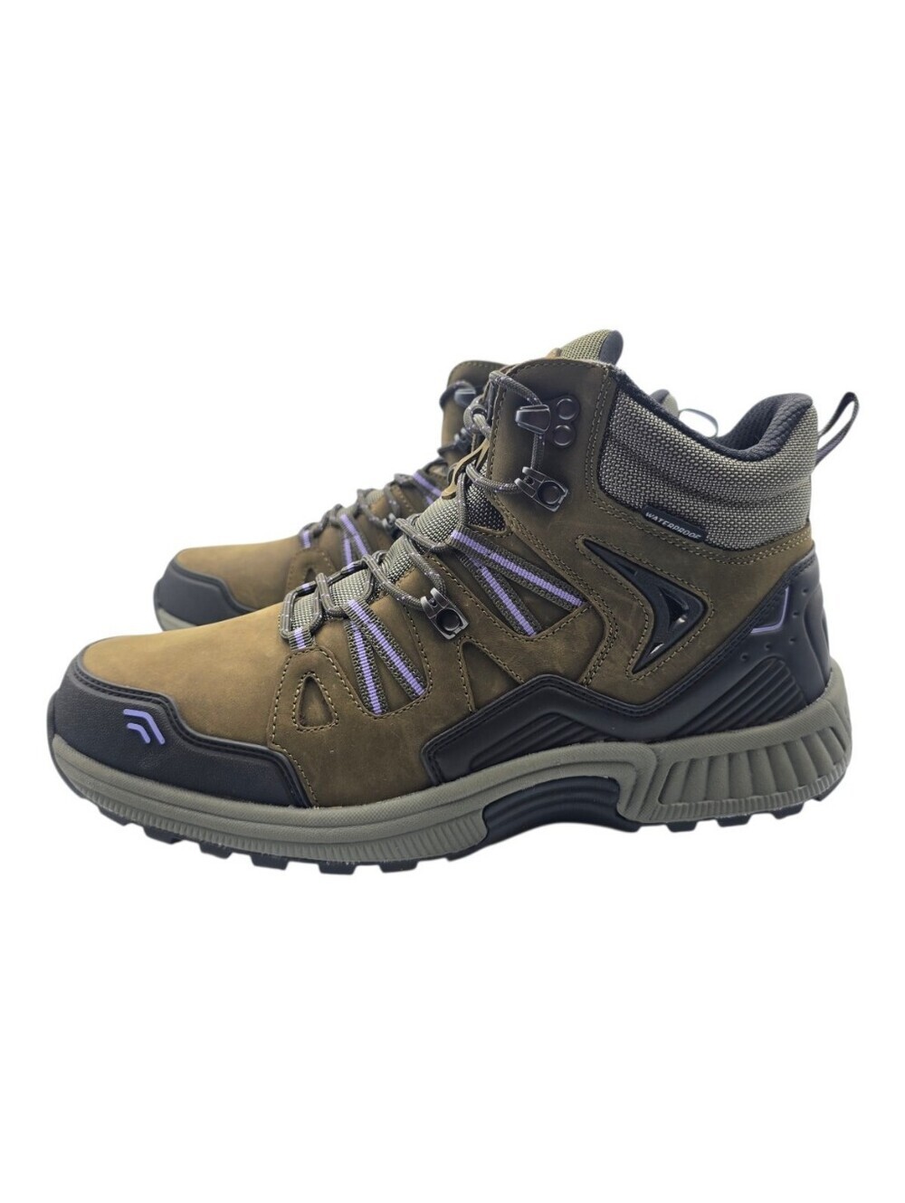 Orthofeet Dakota Women's Waterproof Hiking Boots Olive Brown Size 12 - Picture 2 of 12